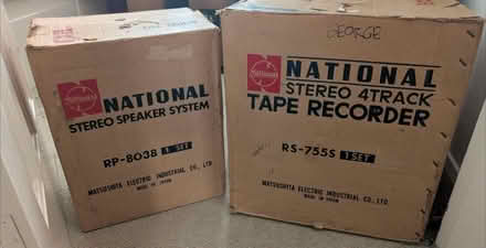 Photo of free Reel-to-reel Tape Machine + Speaker (OX3 sandhills) #1