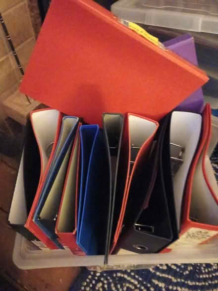 Photo of free Multiple lever arch and A4 folders (Barming Heath ME16) #1