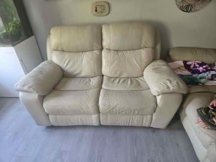 Photo of free 2 seater leather sofa (Gossops Green RH11) #1