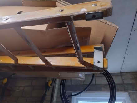 Photo of free 13ft wooden double extension ladder (Stinchcombe GL11) #1