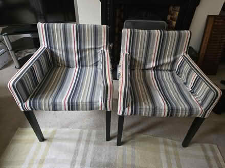 Photo of free Pair of IKEA Nils Chairs with IKEA loose covers (Phippsville NN1) #2