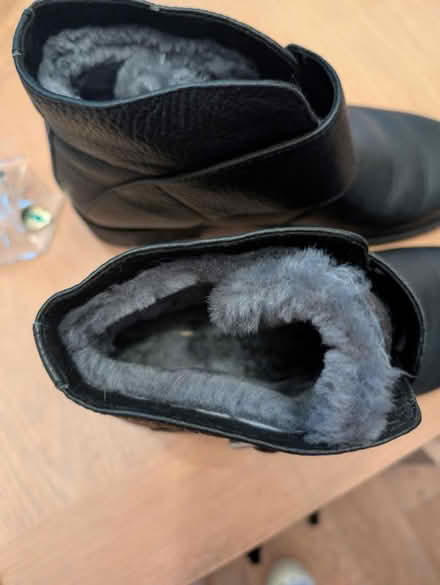 Photo of free Ladies black leather boots size 8 (Wigton CA7) #2