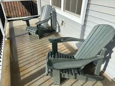 Photo of free Adirondack Chair and Glider set (East Hampton) #1