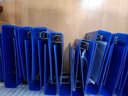 Photo of free Two dozen lever-arch files in blue and black. (Upper Radley OX14) #2