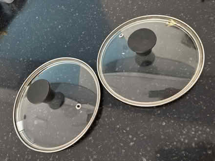 Photo of free 2glass saucepan lids 7” diameter (Eastbourne BN20) #1