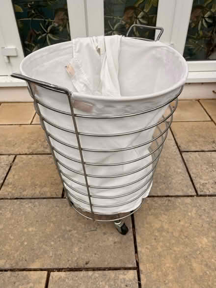 Photo of free Laundry basket (one wheel missing) (TW16 Sunbury) #1