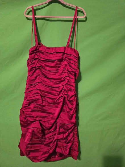 Photo of free Pleated Raspberry Club Dress - 10 (West 7th) #4