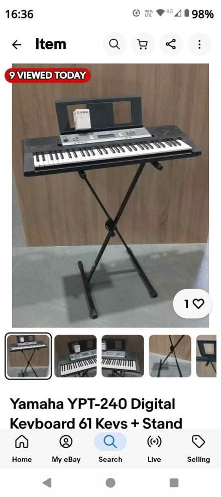 Photo of Electronic keyboard (Belmont Sutton SM2 to 6JB) #1
