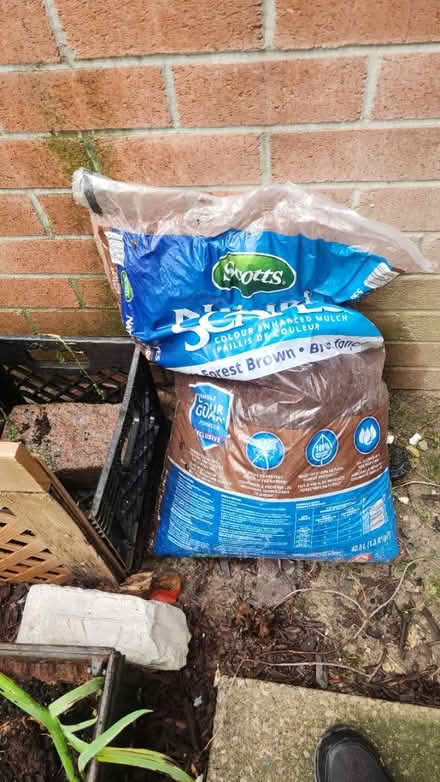Photo of free Bag Brown Mulch (Danforth and Greenwood) #1