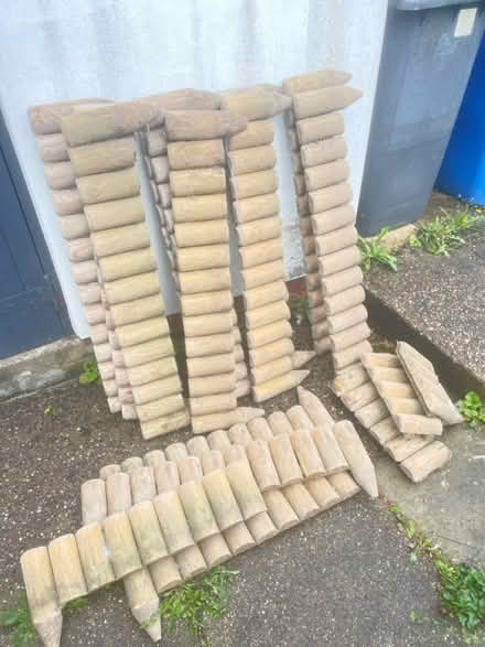 Photo of free Garden edging posts (Littleover DE23) #1