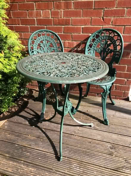 Photo of free Garden furniture set of 2 chairs and a table (Hebburn NE31) #1