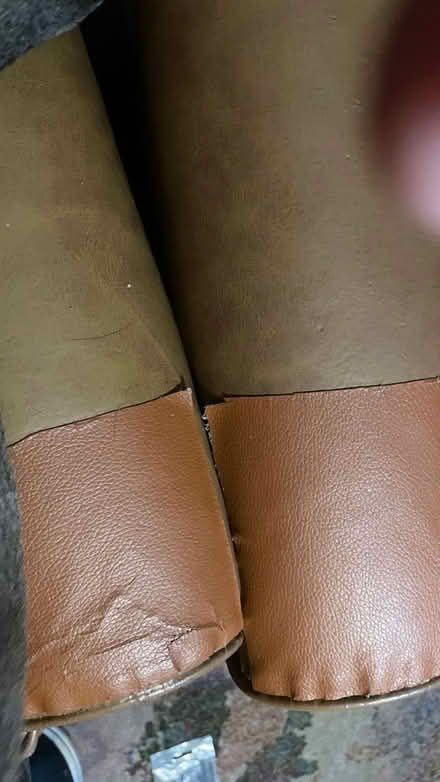 Photo of free 2 leather manual recliners (Underdale SY2) #1