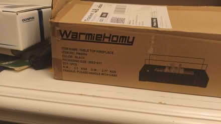 Photo of free New in box table top decorative flame heater SE25 (South Norwood SE25) #1