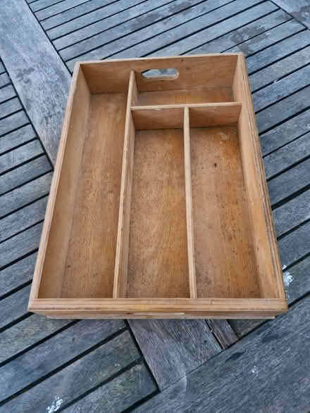 Photo of free Wooden cutlery tray (Great Baddow CM2) #1