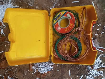 Photo of free box with rolls of wires (Coupar Angus PH13) #1