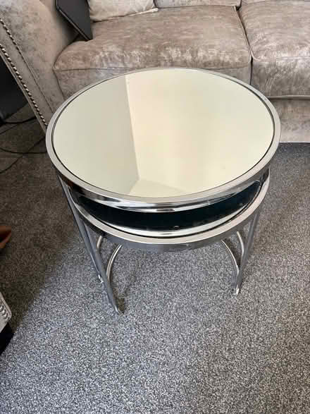 Photo of free Mirror topped side tables (Eh12 7nh) #1