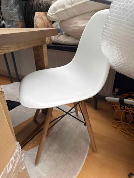 Photo of free 4 white chairs (Shepherds Bush W6) #3