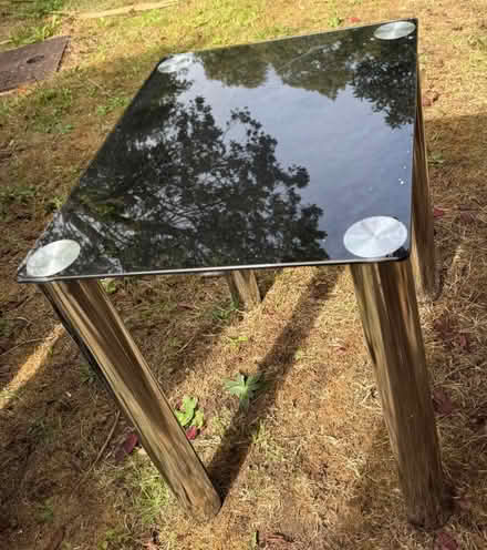 Photo of free 2 black glass side tables (Cox Green SL6) #2