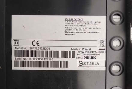 Photo of free Philips 26 inch TV (Purbrook PO7) #2