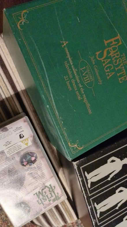 Photo of free VHS boxsets - Forsyte Saga, Charlie Chaplin, Irish RM (Menai Bridge LL59) #2