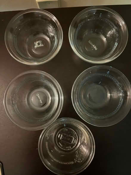 Photo of free 5 small Fire King glass bowls (S Section) #3