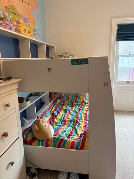 Photo of free Bunkbed with built-in Shelves - NEEDS TAKING APART (The Level BN2) #2