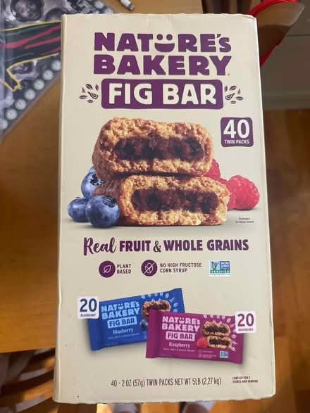 Photo of free Unopened Box of Fig Bars (Inman Square) #1