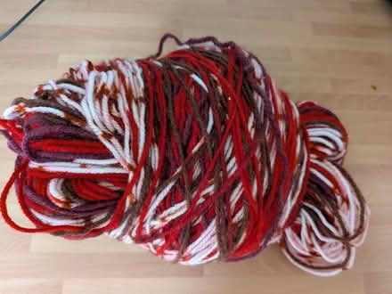 Photo of free Big ball of red multi colour wool (Shippon OX13) #1