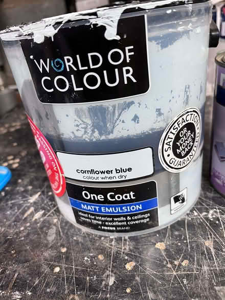Photo of free Cornflower blue matt emulsion (Oswestry SY11) #1