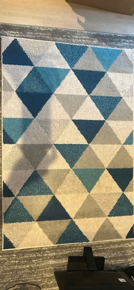 Photo of free Blue rug 100x150 (Greasbrough S61) #1