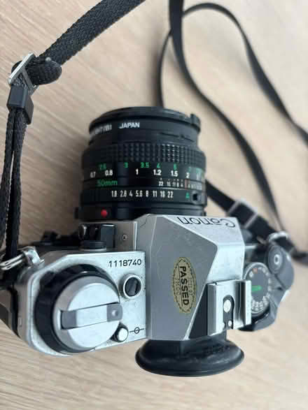 Photo of free Canon AE1 camera, flash & telephoto (Lewis Mountain Road area (UVa)) #3