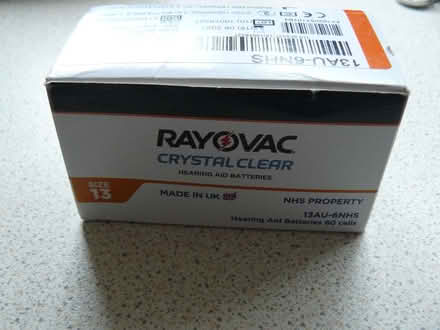 Photo of free Rayovac Hearing aid batteries Size 13 approx 50 (Kempsey WR5) #1