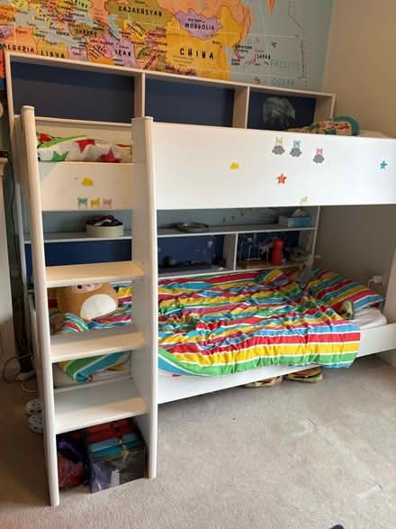 Photo of free Bunkbed with built-in Shelves - NEEDS TAKING APART (The Level BN2) #1
