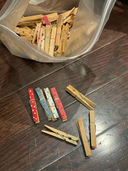 Photo of free Wooden Clothespins (Bathurst and College) #1