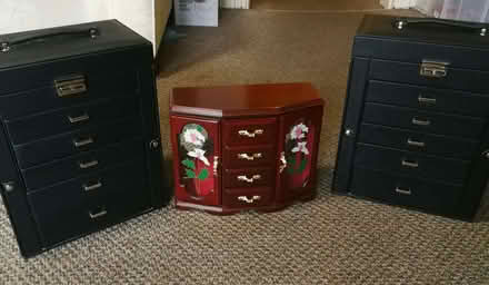 Photo of free 3 like new large jewelry boxes (Southport PR9) #4