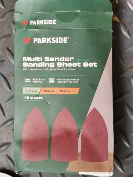 Photo of free Parkside multi sander sanding sheets (West End GU24) #2