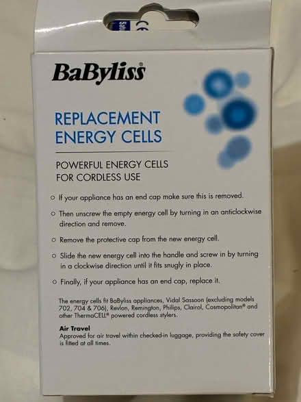 Photo of free BaByliss replacement energy cell (Great Boughton CH3) #2