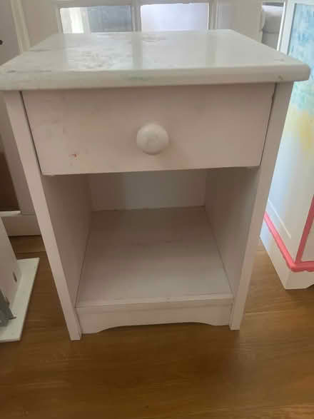 Photo of free White bedside table (Colehill BH21) #1