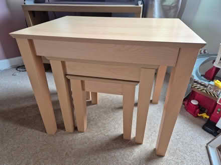 Photo of free Nest of tables pine effect (Exeter, Beacon Heath EX4) #2