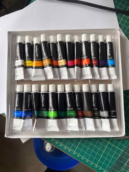 Photo of free Set of Hobbycraft acrylic paints (Gamlingay SG19) #1