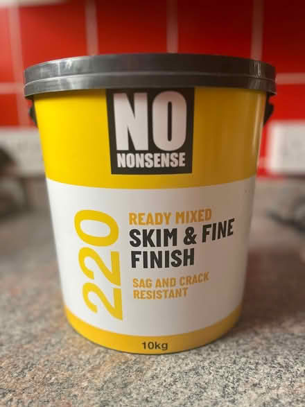 Photo of free Almost new ready mixed skim, 10kg (St Leonards-on-Sea, TN37) #1