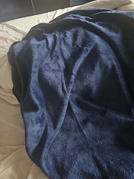 Photo of free Dark blue blanket (Bromham MK43) #1
