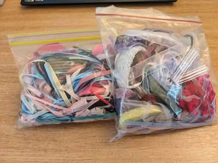 Photo of free Two Bags of Ribbon Pieces (Ditchling Common BN6) #1