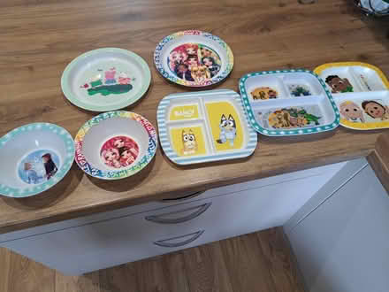 Photo of free Kids plates & bowls (BD11 Drighlington) #1
