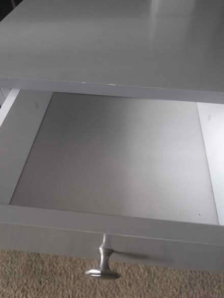 Photo of free Grey side tables with single drawer (Mansfield Woodhouse) #3