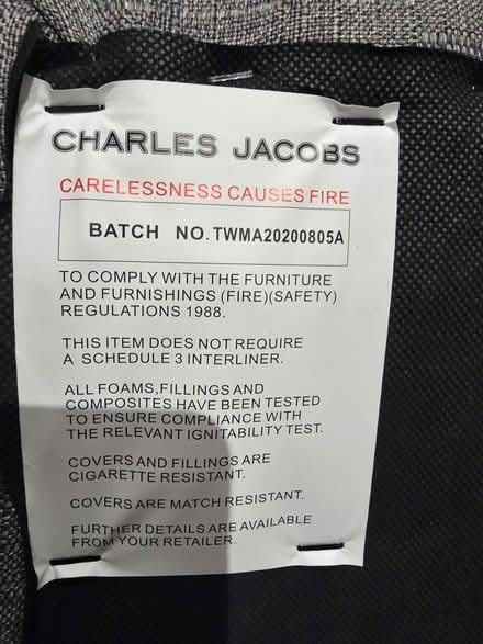 Photo of free Grey office chair - Charles Jacques (St Stephens AL1) #3