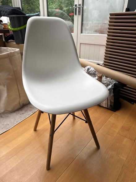 Photo of free 4 white chairs (Shepherds Bush W6) #2