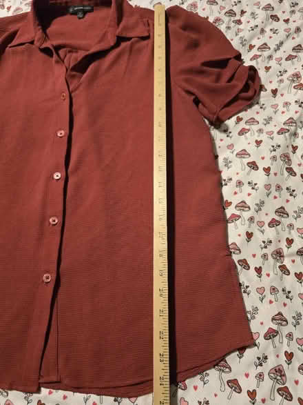 Photo of free Brick Red Collared Blouse - XS (West 7th) #2