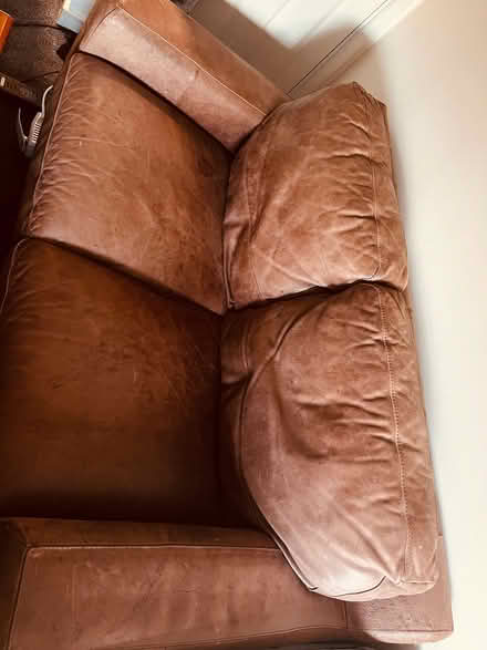 Photo of free Leathered 2 seater sofa (Taunton Lyngford District Ward TA2) #1