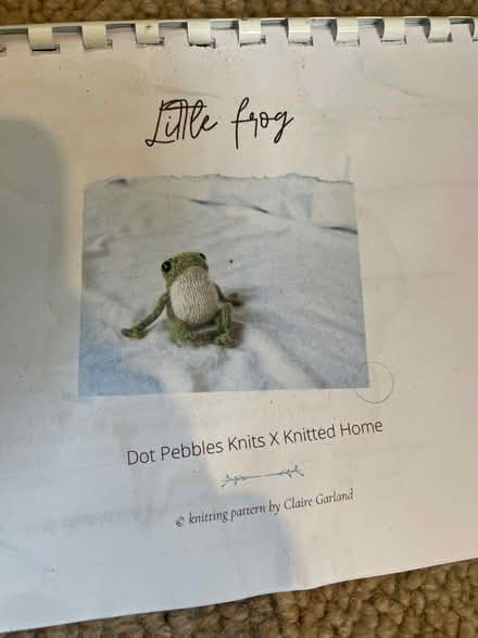 Photo of free Knitted Frog Kit (Walton Manor OX2) #2